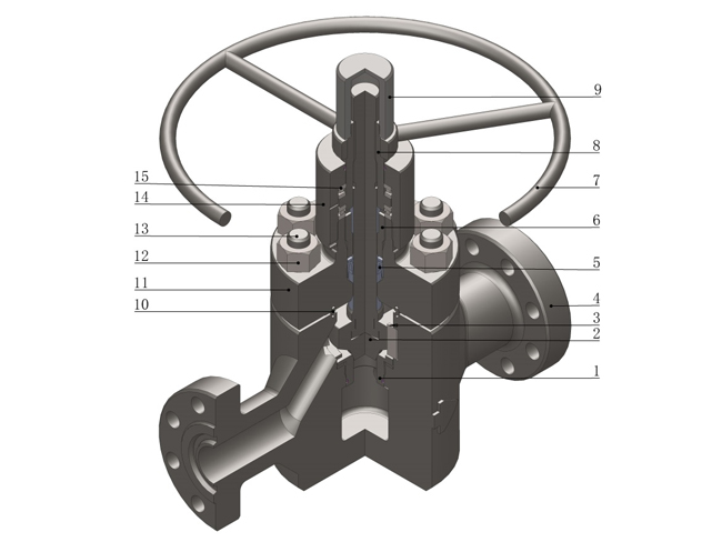 High pressure shut-off valve AB-HP type