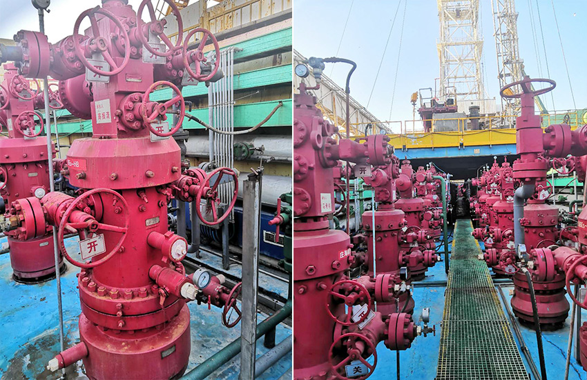 大港人工岛使用辽河管件石油钻采装置设备