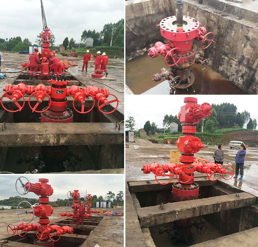 四川页岩气使用艾蓓蓓井口装置及钻采配件